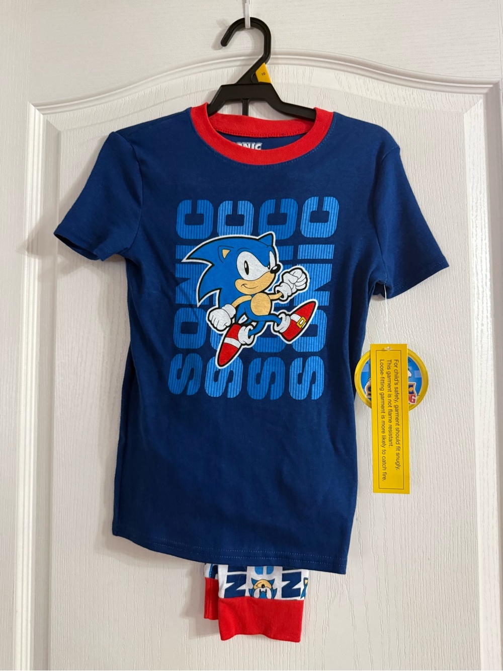 Sonic The Hedgehog Big Boys Pajama Set NWT Sz 10. SP-111